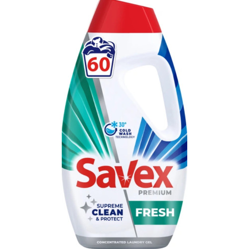Універсальний гель для прання Savex Premium Fresh 2700 мл